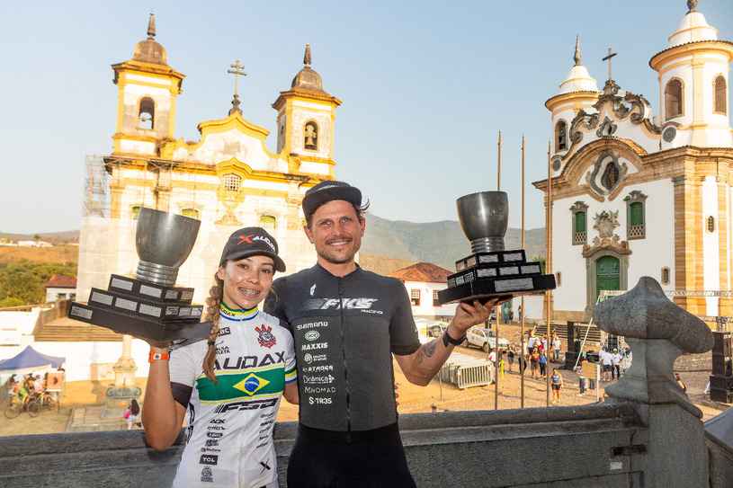 Letícia e Lukas Kaufmann foram os mais rápidos nos dois dias de disputas em Mariana