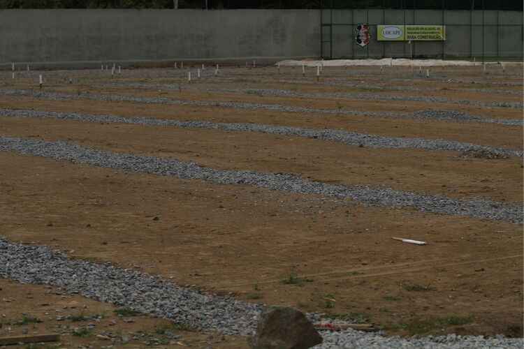 O segundo campo do CT está com a drenagem finalizada