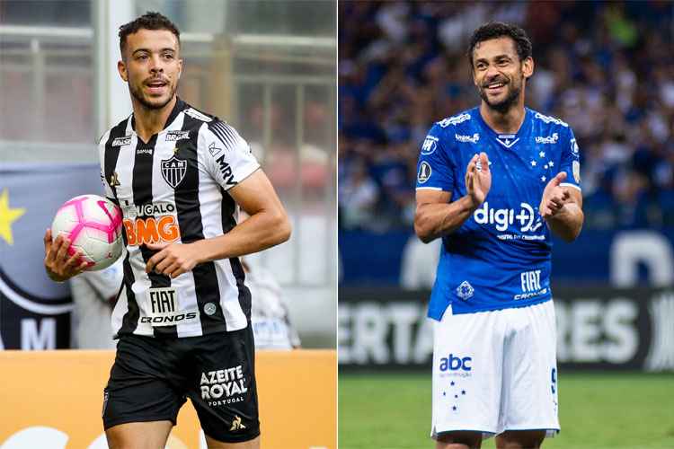 Di Santo e Fred serão os comandantes do ataque de Atlético e Cruzeiro neste domingo