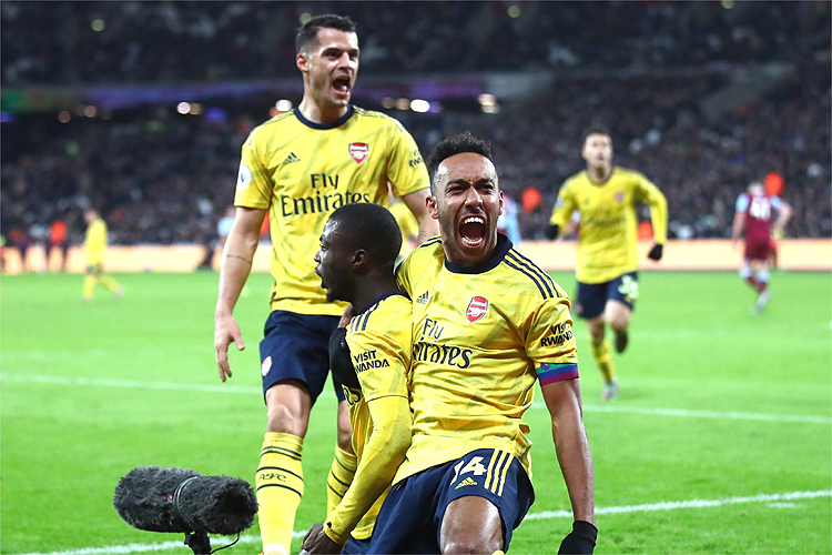 Arsenal venceu West Ham por 3 a 1