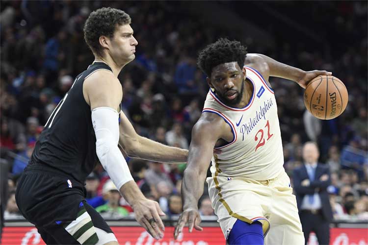 Embiid foi o cestinha da equipe e anotou um 