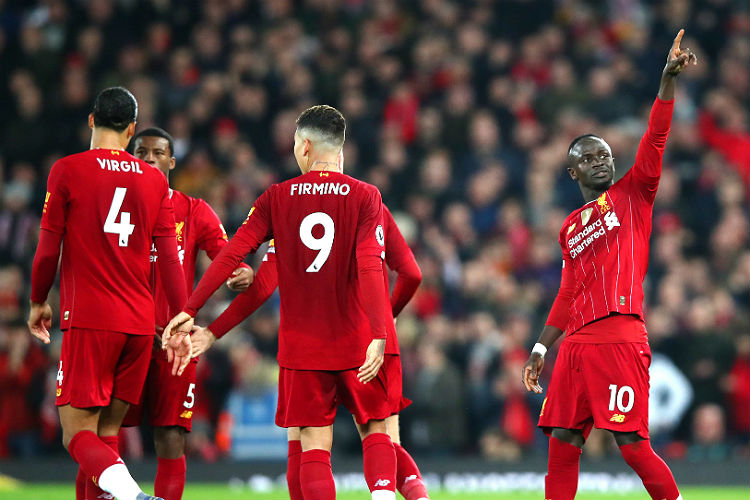 Sadio Mané anotou o gol da vitória do Liverpool em Anfield