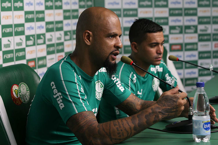 Felipe Melo e Dudu concederam entrevista nesta quinta