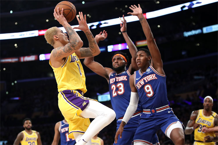 Kyle Kuzma, do Lakers, foi a principal estrela do jogo 