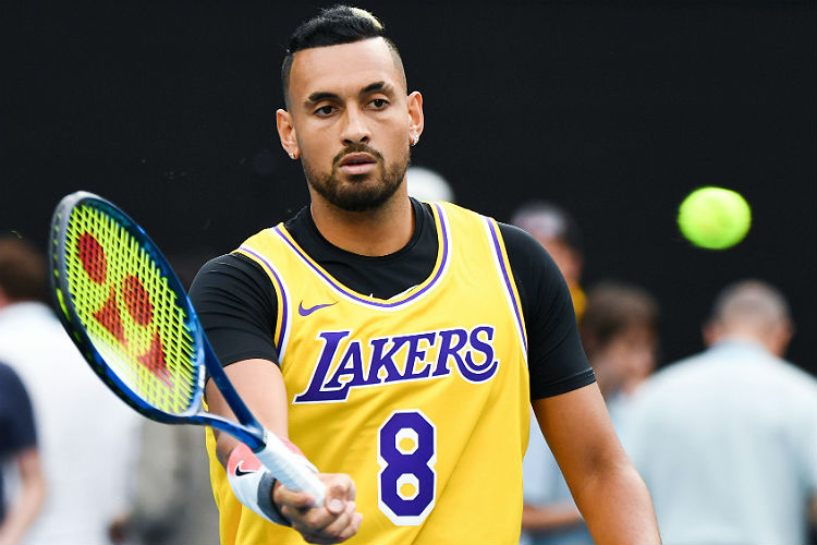 Nick Kyrgios usou camisa de Kobe Bryant antes do jogo contra Nadal 