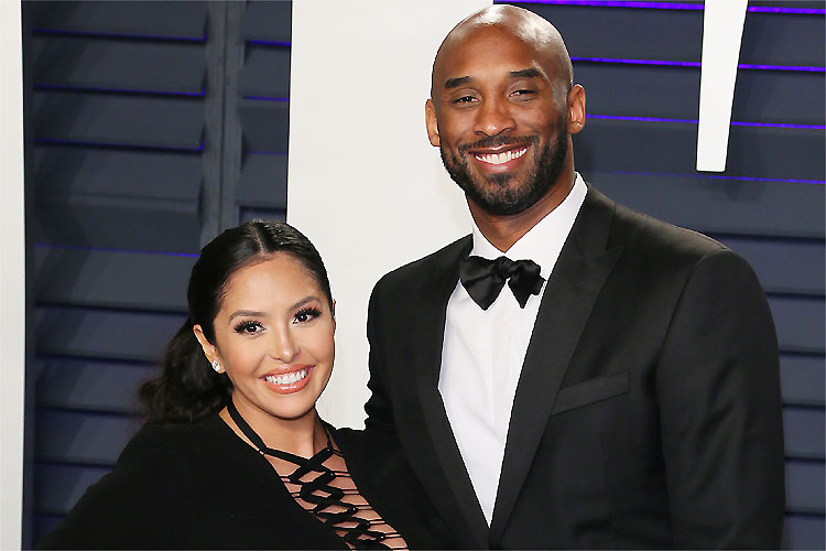 Vanessa Bryant ao lado de Kobe, em 2019: viúva se manifesta sobre drama
