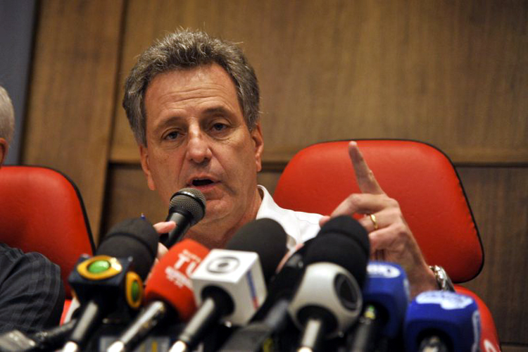 O presidente do Flamengo, Rodoflo Landim, tem sido acusado de omissão na reparação às vítimas <br>