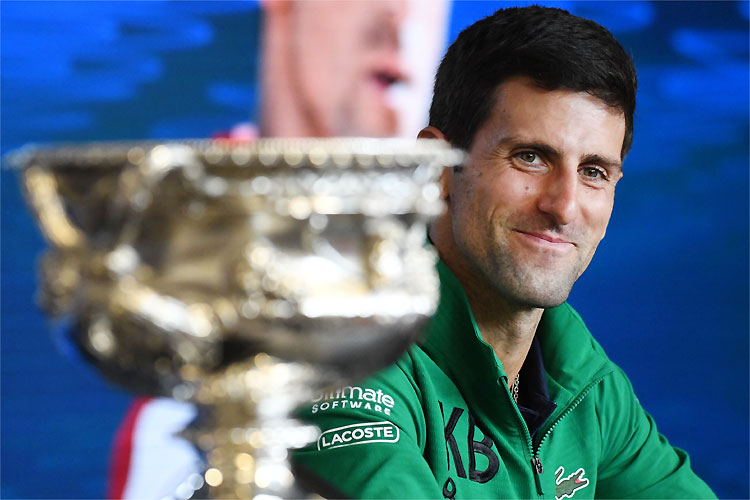Djokovic se manteve à frente de Nadal e Federer após título na Austrália