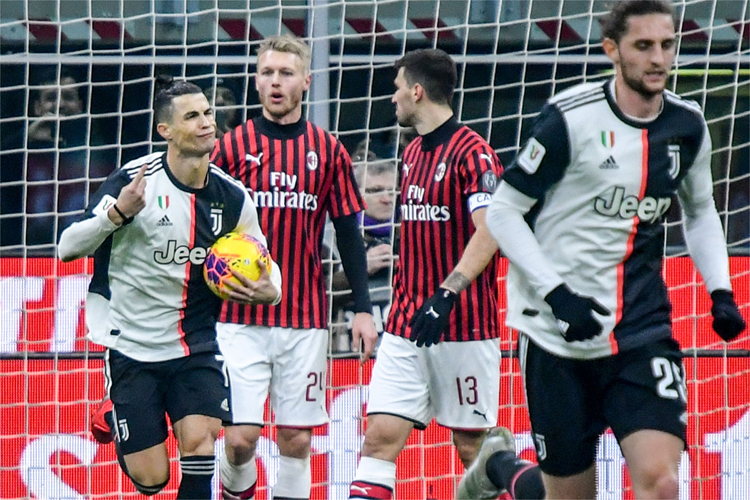 Cristiano Ronaldo marcou o gol de empate da Juventus em cobrança de pênalti