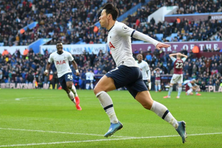 Son foi o herói do Tottenham na vitória sobre o Aston Villa