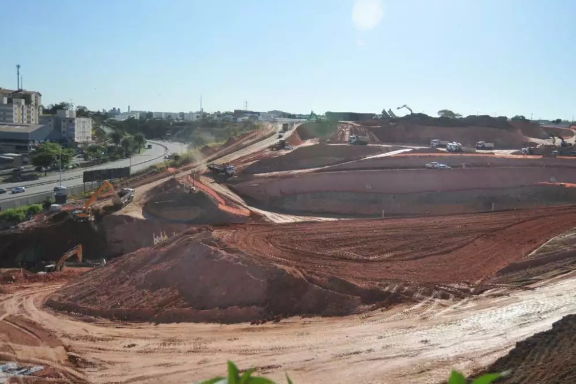 Obras na Arena MRV em fase de terraplanagem (26/8/2020)