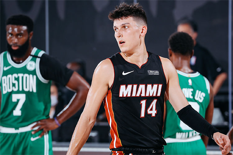 Tyler Herro (14), de 20 anos, brilhou ao sair do banco de reservas e terminar como cestinha
