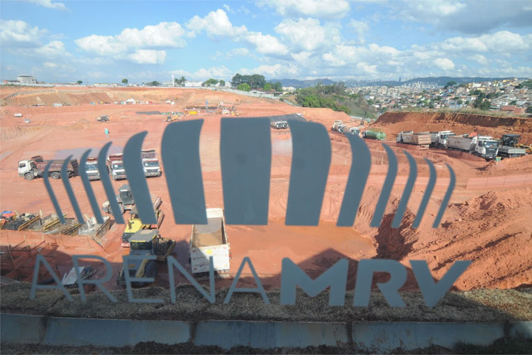 Obras da Arena MRV, estádio do Atlético, acontecem no bairro Califórnia