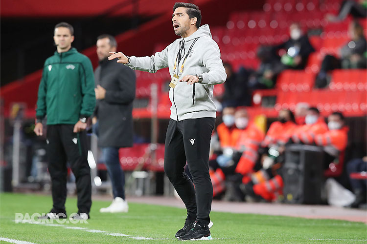 Abel Ferreira comandou o PAOK nesta quinta-feira, em jogo válido pela Liga Europa