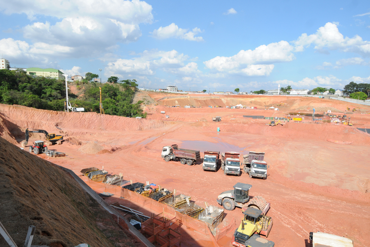 Obras da Arena MRV, do Atl&eacute;tico, completam 200 dias nesta quinta-feira/Juarez Rodrigues/EM/D.A Press