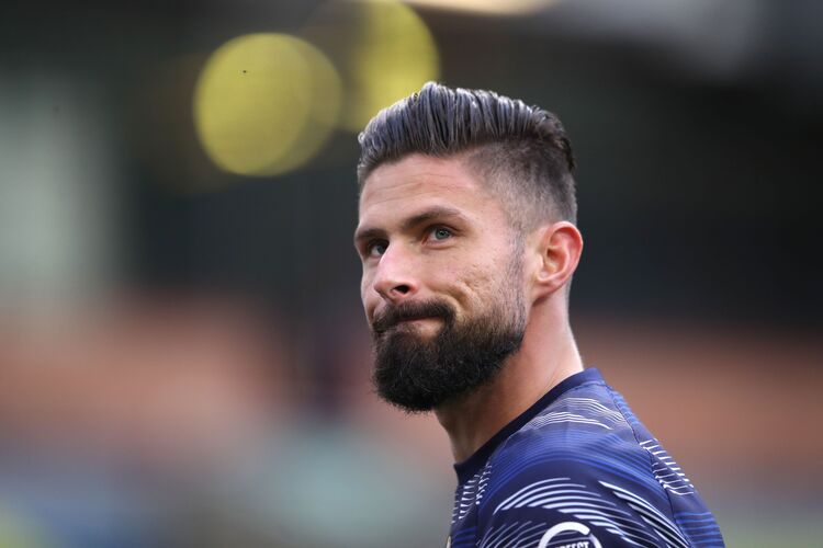 Giroud só fez uma partida como titular pelo Chelsea nesta temporada