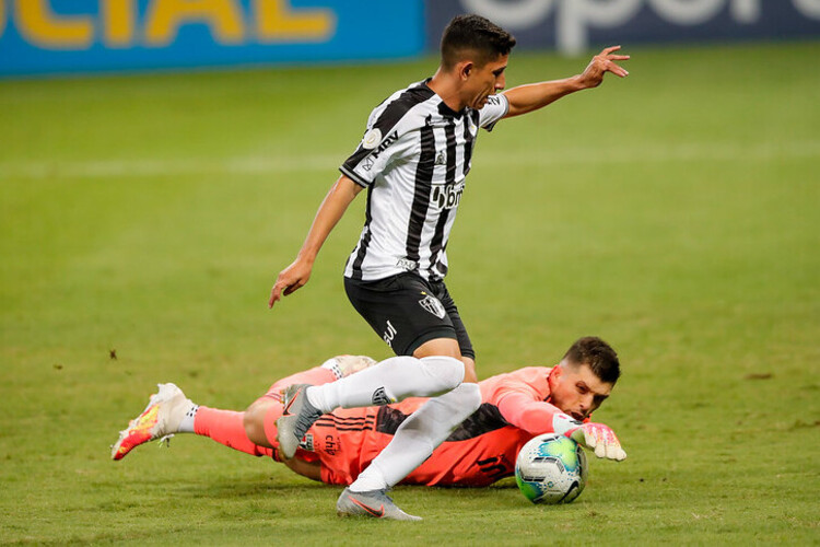 Foto da vit&oacute;ria do Atl&eacute;tico sobre o S&atilde;o Paulo no primeiro turno do Brasileiro/Bruno Cantini/Atl&eacute;tico