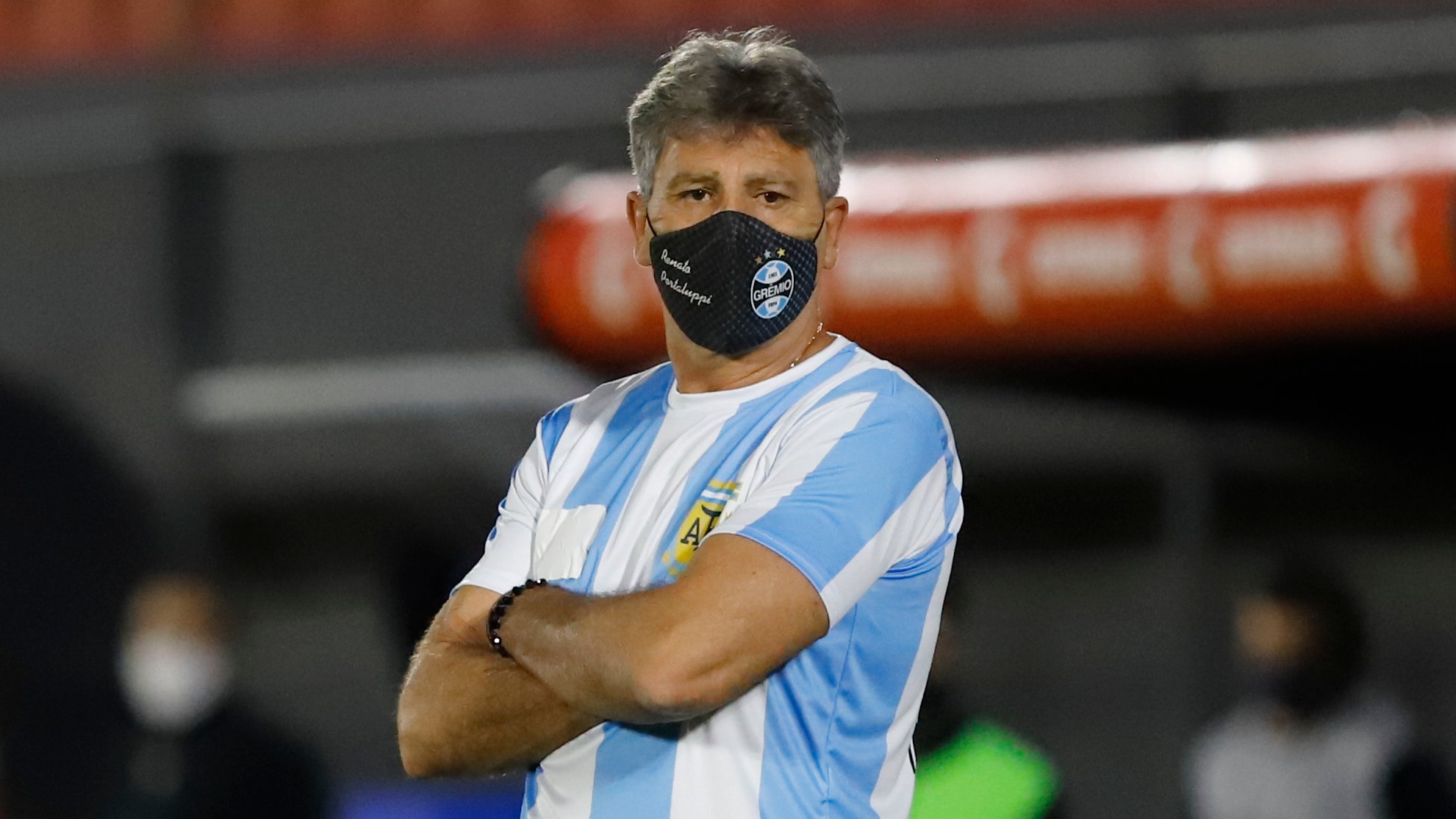Renato Gaúcho dirigiu o Grêmio na Libertadores com a camisa 10 de Maradona