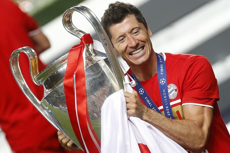 Robert Lewandowski, campeão e artilheiro da Liga dos Campeões da Uefa com o Bayern de Munique