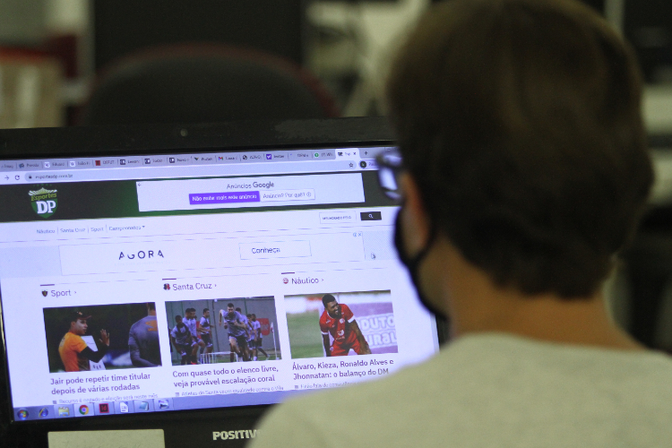 Esportes DP tem um layout f&aacute;cil para acompanhar as not&iacute;cias/Peu Ricardo/DP