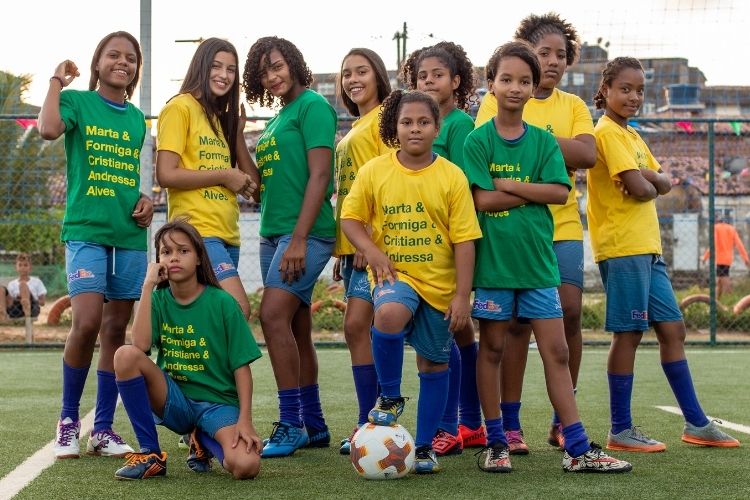 Algumas das 20 atletas que formam o elenco das Jogadeiras de Olinda/Rafael Dourado/Futebol Afiliados