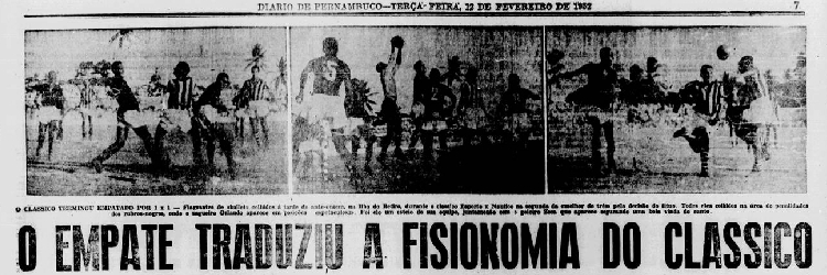 A manchete do segundo jogo da decisão entre os times