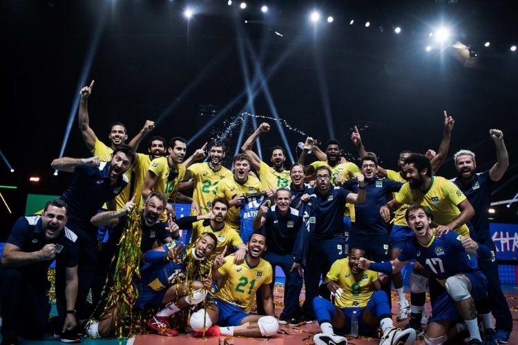 Brasil venceu por 3 sets a 1 e conquistou a Liga das Nações
