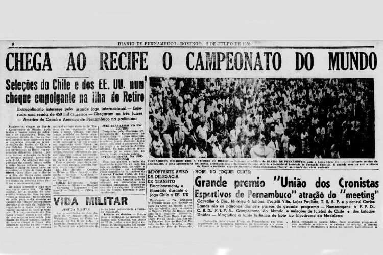 63 anos depois, Pernambuco foi, novamente, palco de um Mundial