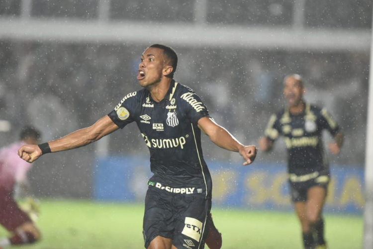 Madson marcou o primeiro gol do Peixe./Ivan Storti/Santos FC