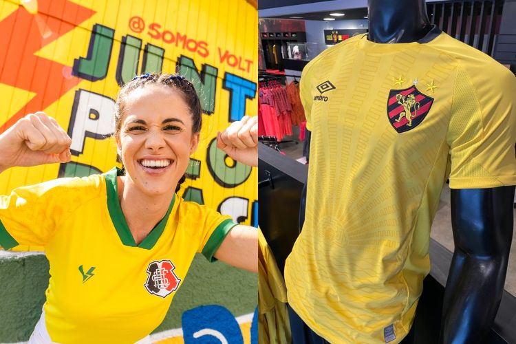 Santa e Sport usarão padrões verme e amarelos