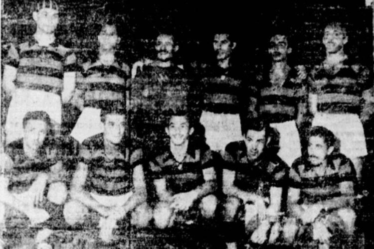 Delegação do Sport no retorno ao Recife, após excursão que durou quatro meses entre 1941 e 1942
