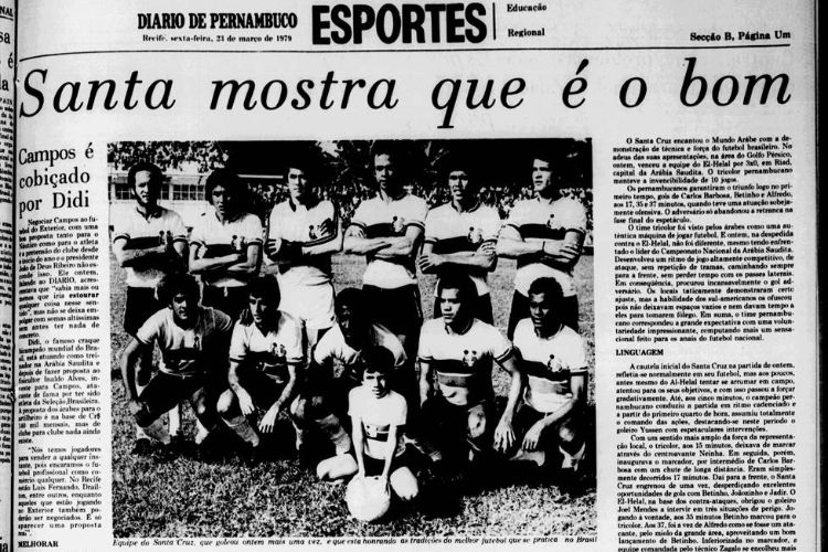Manchete do Diario de Pernambuco em 1979