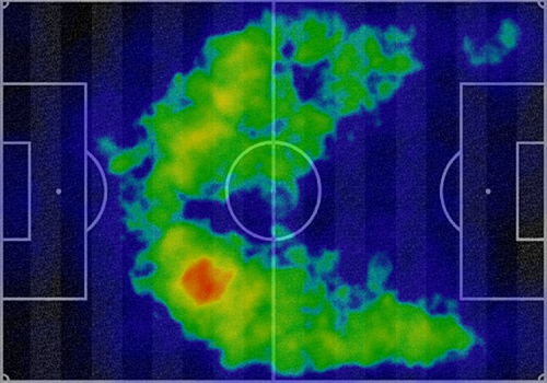 Mapa de calor de Porto x Santa Cruz