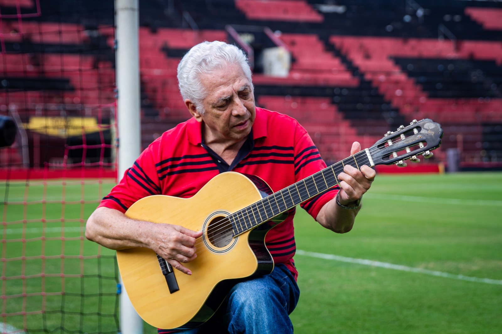 Rogério Andrade, músico e torcedor do Sport, estava na final contra o Corinthians