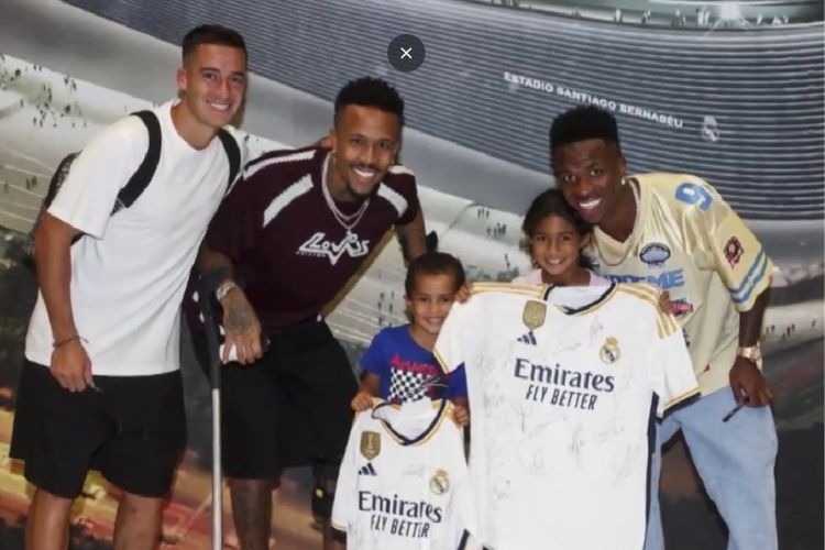 Torcedora vítima dos insultos racistas foi recebida por jogadores do Real Madrid