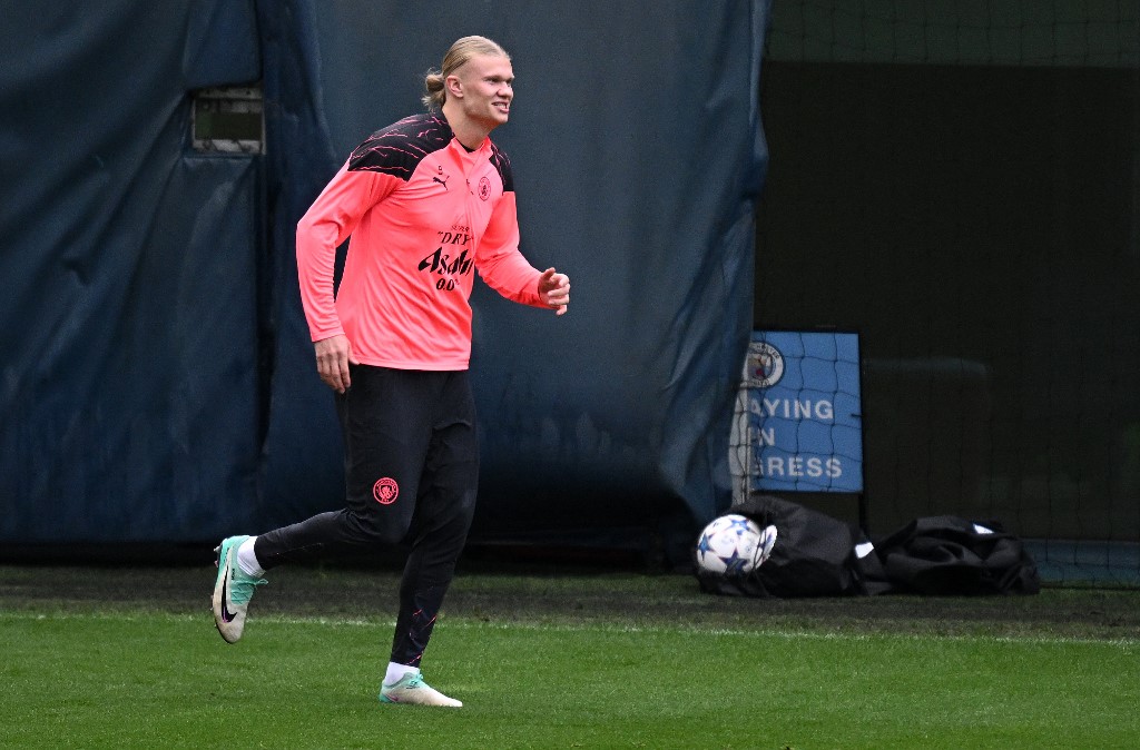 Haaland sofreu um entorse no tornozelo no último fim de semana e é dúvida pra o jogo