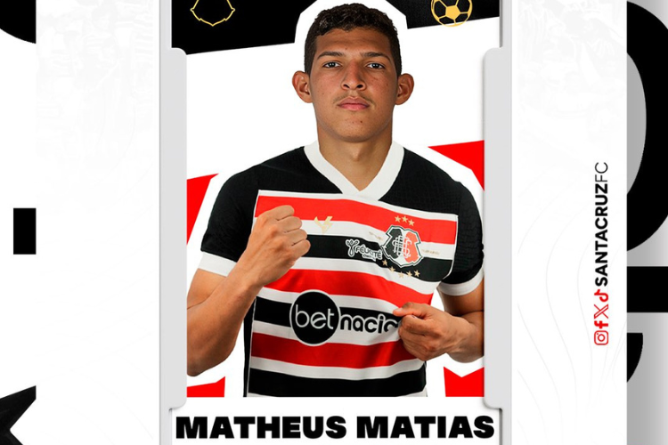 Por problemas médicos, Matheus Matias deixa o Santa Cruz
