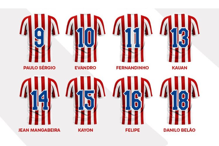 Nova numeração do Náutico tem Evandro com a 10 e Paulo Sérgio como 9