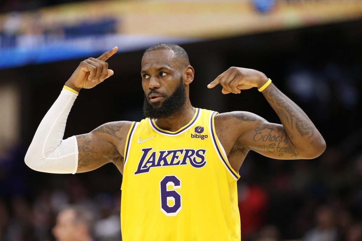 Lebron James é a grande estrela do Los Angeles Lakers na NBA