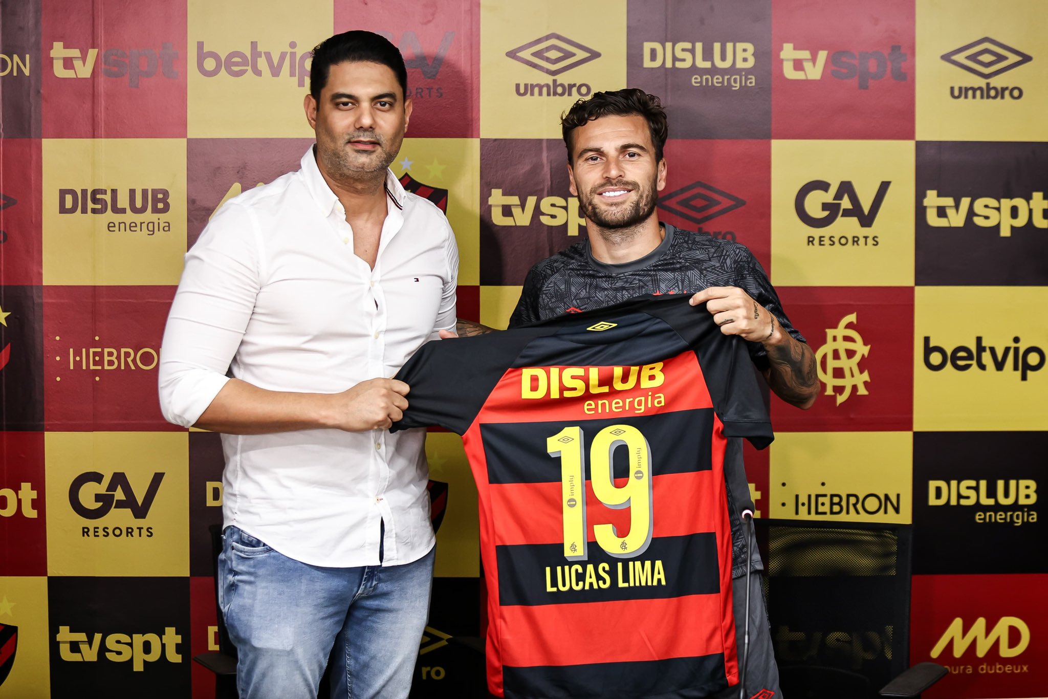 Lucas Lima vestirá novamente a camisa 19 no Sport, mesmo número que usou em 2013