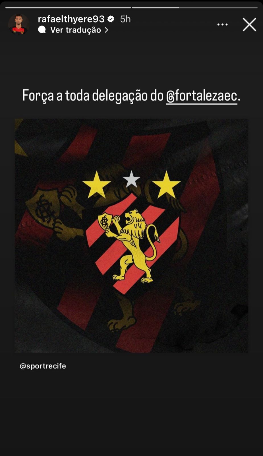 Postagem de Rafael Thyere