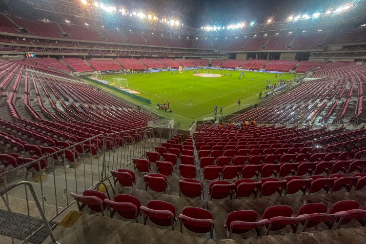 Arena de Pernambuco vazia será uma realidade para o Sport nos próximos oito jogos de competições da CBF
