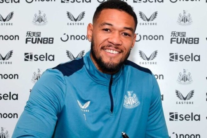 Joelinton tem três gols na atual temporada pelo Newcastle 