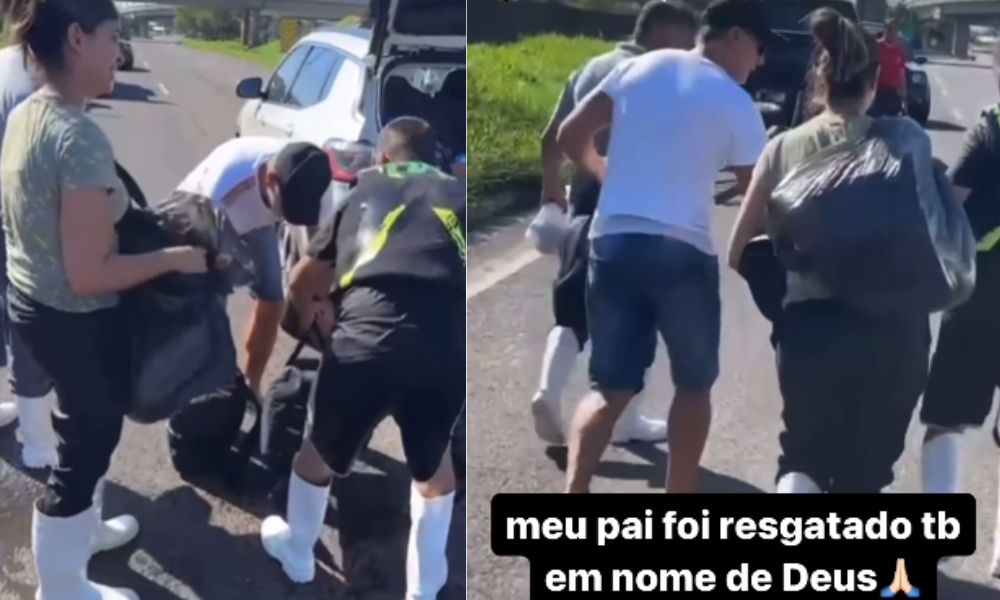 Renato Gaúcho é resgatado pelos Bombeiros