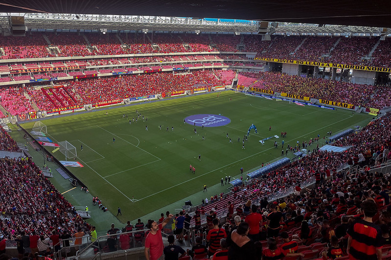 Hoje a Arena Pernambuco tem capacidade para 45.500 pessoas