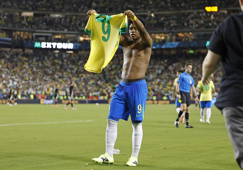 Endrick fez mais um gol decisivo pelo Brasil 