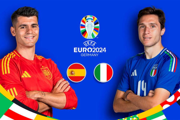 Morata (Espanha) e Chiesa (Itália) dois dos principais jogadores das suas respectivas seleções