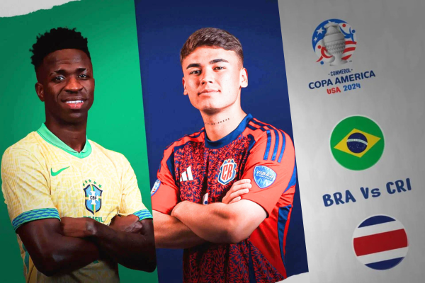 Nesta segunda-feira (24), o Brasil enfrenta a Costa Rica em estreia na Copa América. 