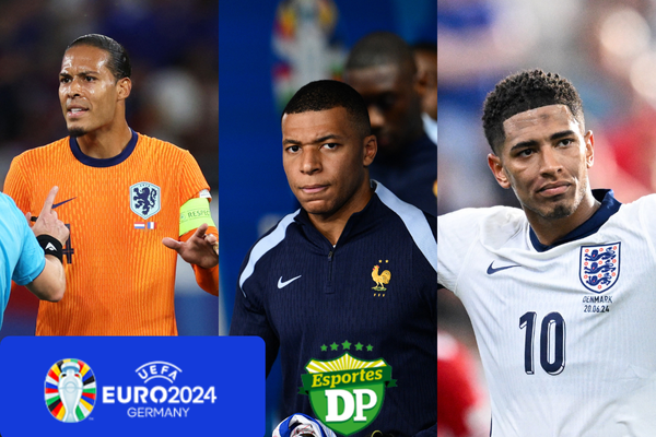 Nesta terça-feira, França, Inglaterra e Holanda entram em campo pela Eurocopa 2024. 
