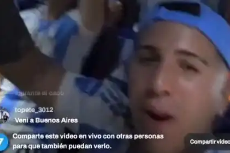 Enzo Fernández em live no Instagram